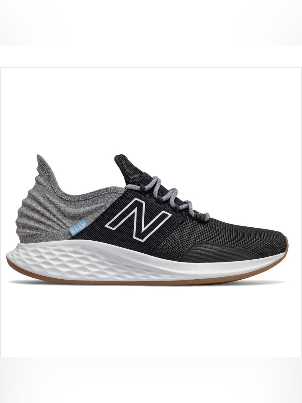 New Balance Fresh Foam Roav Men’s 9.5 Black Gray Running Shoes NWOT